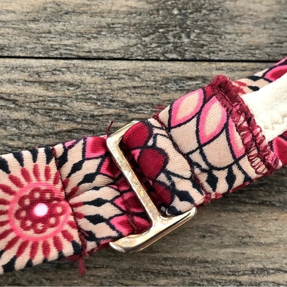 Victorias Secret 36B Small Two Piece Bikini Set Underwire Top Burgundy Mandala - Picture 6 of 6